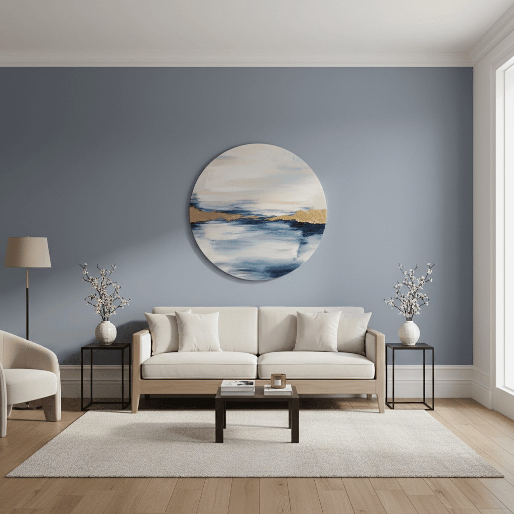 Professional interior room with fresh paint and sharp, clean edges